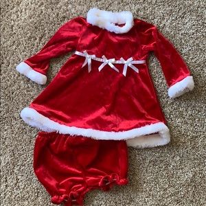 Adorable Santa Dress & Bloomers